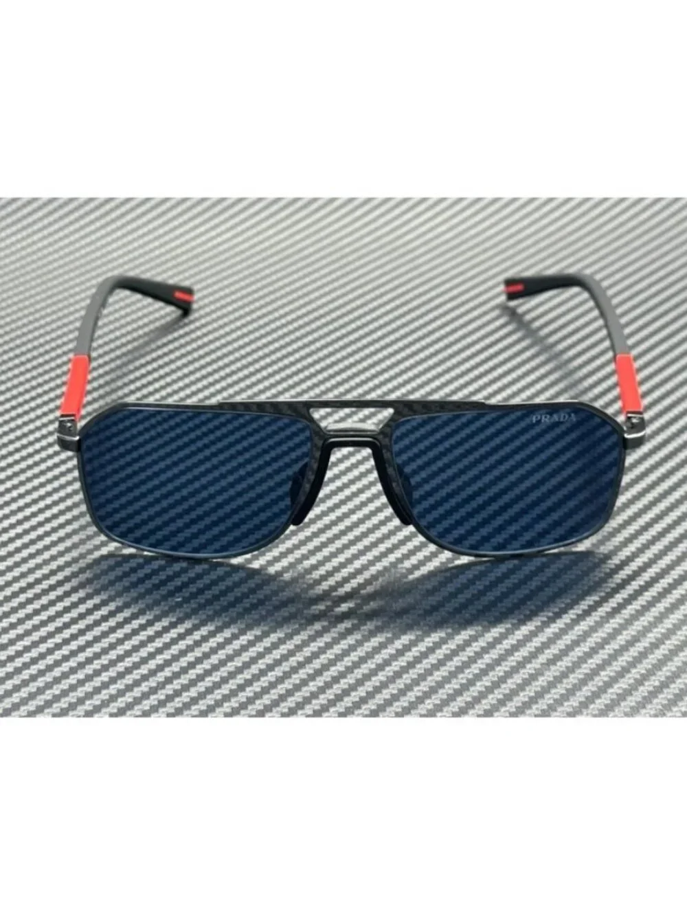 New PRADA LINEA ROSSA Men Gunmetal Sunglasses 56-17-145